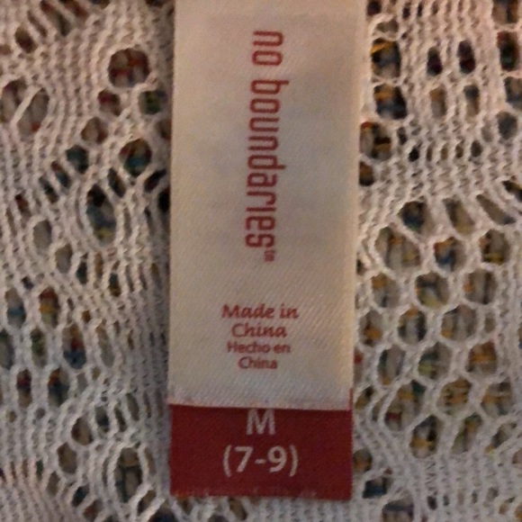 No Boundaries Sz. M Long sleeve top lace & grey - Picture 11 of 11